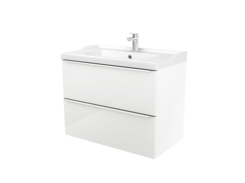 Wall-mounted Basin Cabinet GoodHome Imandra 80cm, white