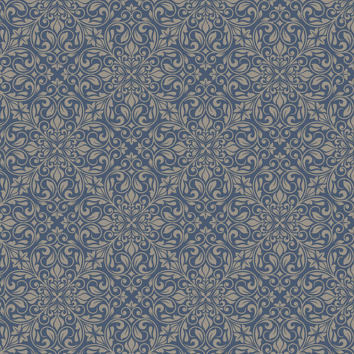 GoodHome Vinyl Wallpaper on Fleece Larima, blue