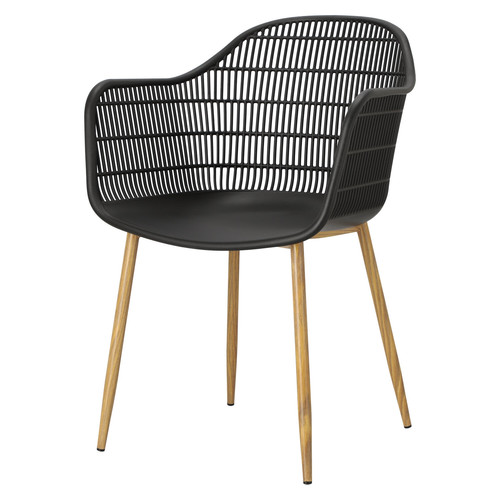 Chair Becker, black/natural