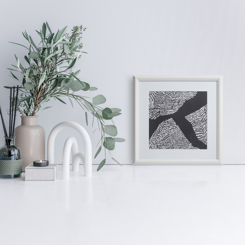 GoodHome Picture Frame Blanton 40 x 40 cm, white