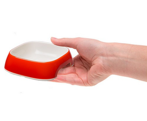 Dog Bowl Glam Extra Small (XS), red