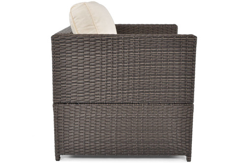 Outdoor Armchair MALAGA, brown