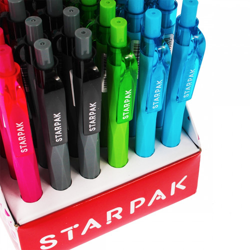 Starpak Retractable Ball Pen Edge 36pcs