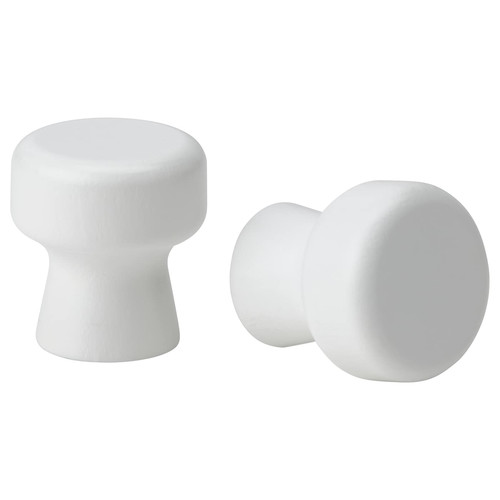 ODLINGSGRÄNS Knob, white, 27 mm
