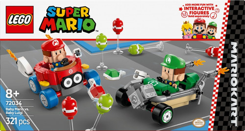 LEGO Super Mario Mario Kart - Baby Mario vs. Baby Luigi 8+