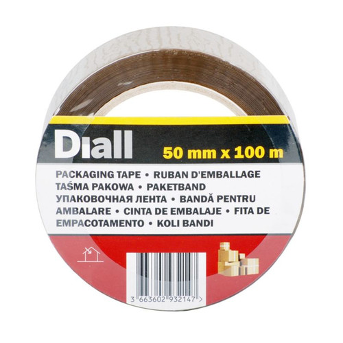 Diall Packaging Tape 50 mm x 100 m, brown