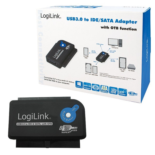 LogiLink Adapter USB 3.0 to IDE/SATA with OTB Function