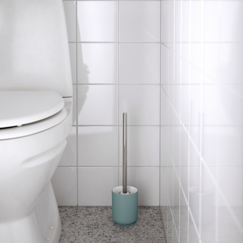 EKOLN Toilet brush, light grey-turquoise