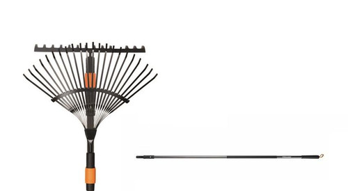Fiskars Universal Garden Rake Set with QuikFit Shaft