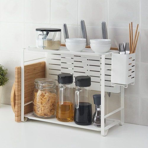 AVSTEG Cutlery stand, white, 13 cm