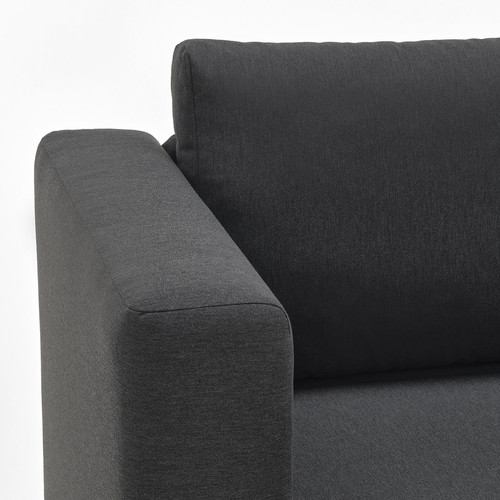 SKÖNABÄCK 2-seat sofa-bed, Knisa dark grey