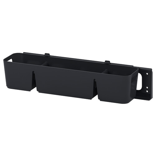 UPPDATERA Box with slider, anthracite, 50x15x12 cm