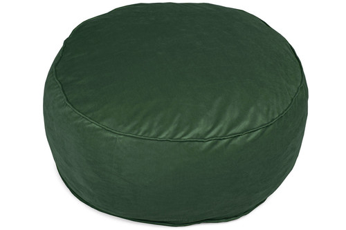 Large Pouffe, velvet, dark green