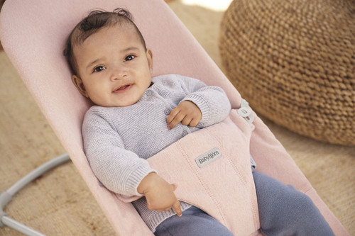 BABYBJÖRN Bouncer BLISS Woven - Light pink mélange