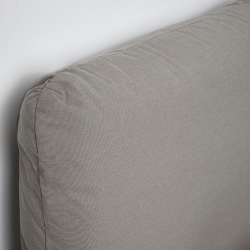 SAGESUND Upholstered bed frame, Diseröd brown,140x200 cm