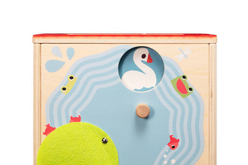 LILLIPUTIENS Wooden Activity Cube - Farm 12m+