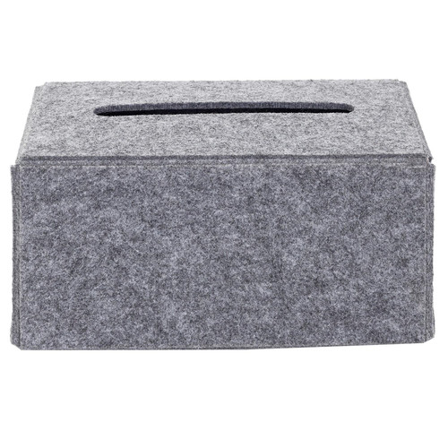 Felt Tissue Box, dark grey