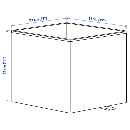 KOSINGEN Box, light grey, 33x38x33 cm