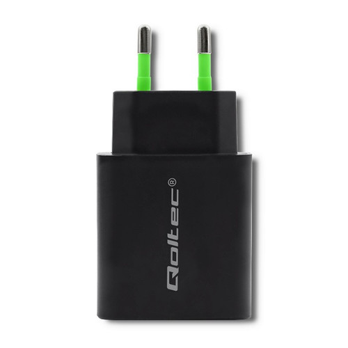 Qoltec Wall Charger 18W 5-12V, 1.5-3A, USB C EU Plug