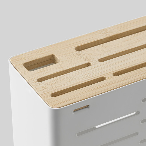 AVSTEG Knife holder, bamboo/white, 23 cm