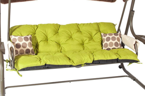 Large Garden Swing with Cushions, lime