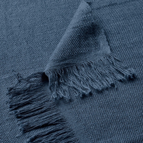 DYTÅG Throw, dark blue, 130x170 cm