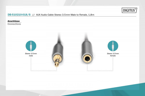 Digitus Audio Extension Cable DB-510210-018-S