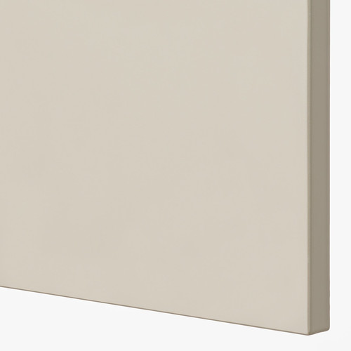 METOD Wall cabinet with shelves/2 doors, white/Havstorp beige, 60x80 cm