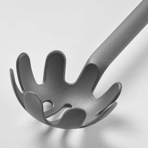 FULLÄNDAD 5-piece kitchen utensil set, grey