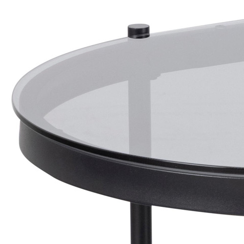 Coffee Table Bayonne, oval, black