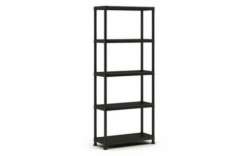 Keter Plastic Shelving Unit, black, 90x40x182 cm