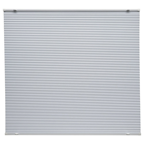 HORNVALLMO Block-out pleated blind, white/top-down bottom-up, 100x130 cm