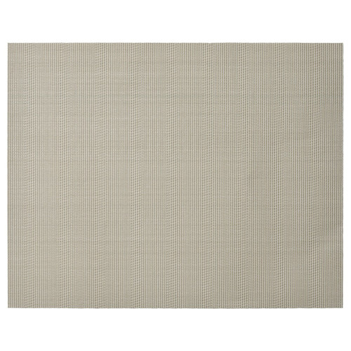 FLYGFISK Place mat, light beige, 38x30 cm