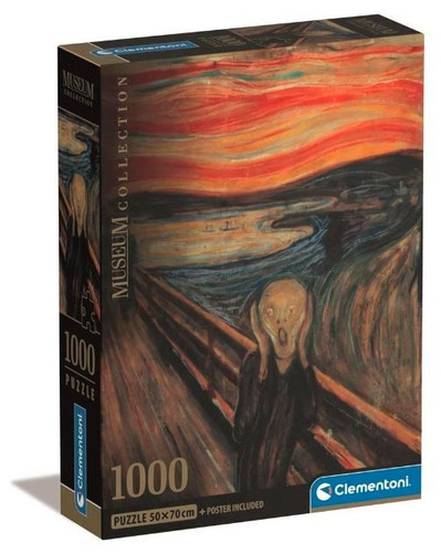 Clementoni Jigsaw Puzzle Compact Museum L'urlo Di Munch 1000pcs 10+