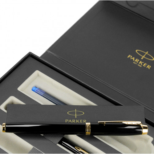 Parker Gift Set IM Black GT - Fountain Pen & Ballpoint Pen