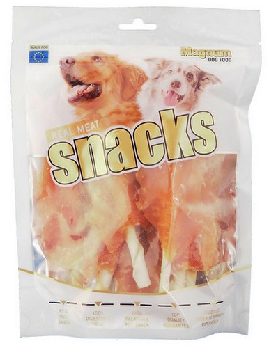 Magnum Dog Snacks Chicken Fillet on Cowhide Stick 250g