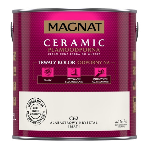 Magnat Ceramic Interior Ceramic Paint Stain-resistant 2.5l, alabaster crystal