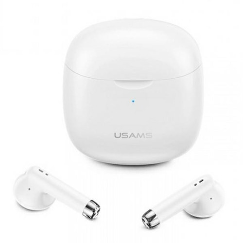 USAMS Headphones Earphones Bluetooth TW S 5.0 IA Series, white
