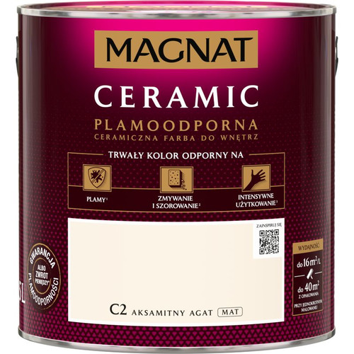 Magnat Ceramic Interior Ceramic Paint Stain-resistant 2.5l, velvety agate