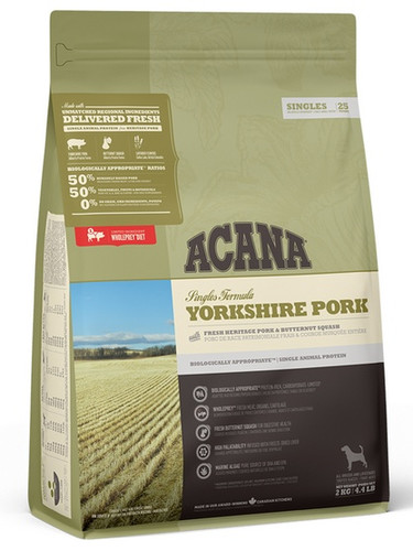 Acana Singles Yorkshire Pork Dry Dog Food 2kg
