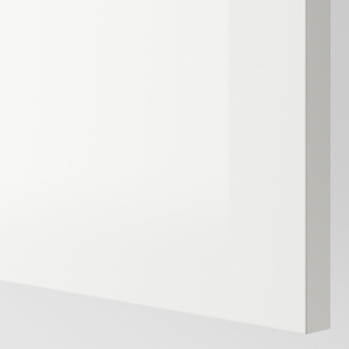 FÖRBÄTTRA Cover panel, high-gloss white, 39x86 cm