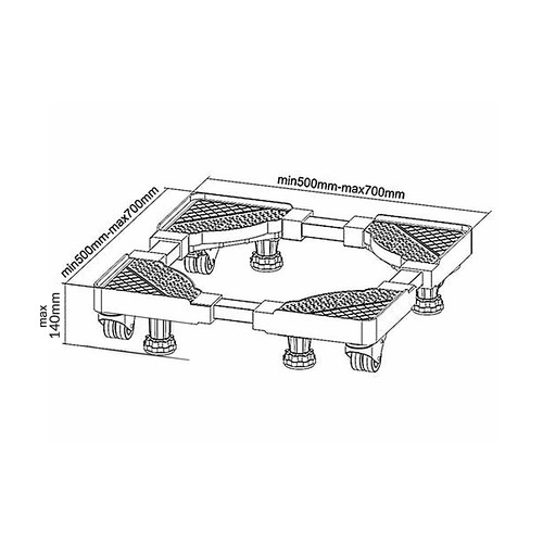 MacLean Universal Movable Adjustable Base MC-855