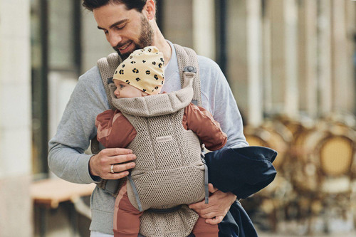 BABYBJÖRN - Baby Carrier Move - Grey Beige, 3D Mesh 0-15m