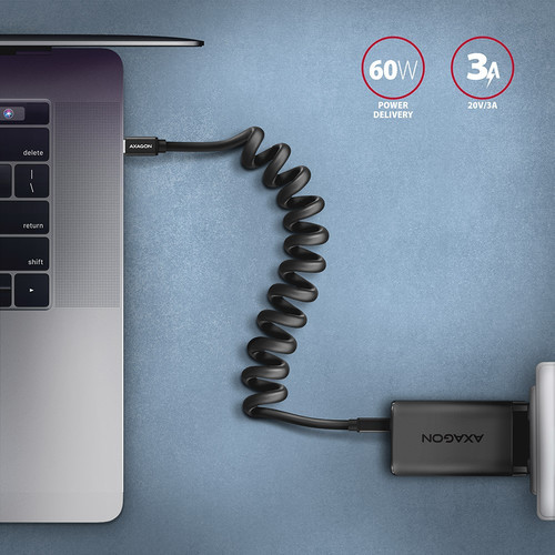 AXAGON USB Cable BUCM-CM20TB cable Twister USB-C USB-C, 1.1
