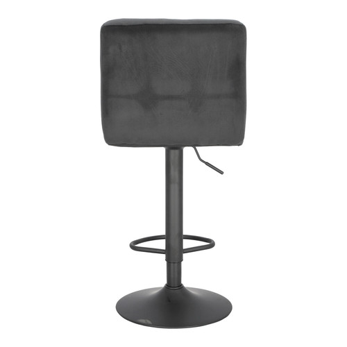 Bar Stool with Backrest Dafne VIC, black