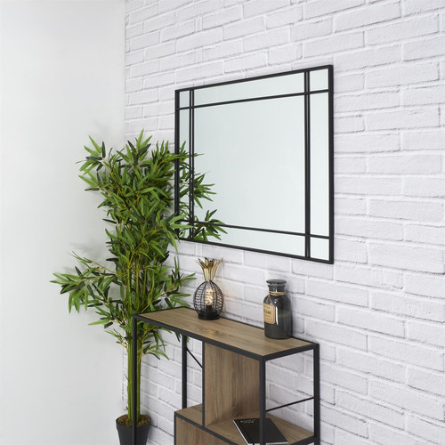 Mirror Artdeco 2, black