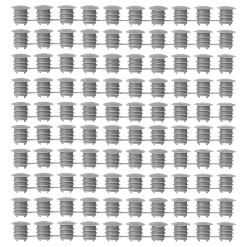 KOMPLEMENT Cover cap, dark grey, 100 pack