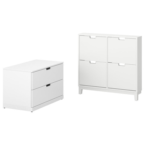 STÄLL / NORDLI Hallway furniture, set of 2, white