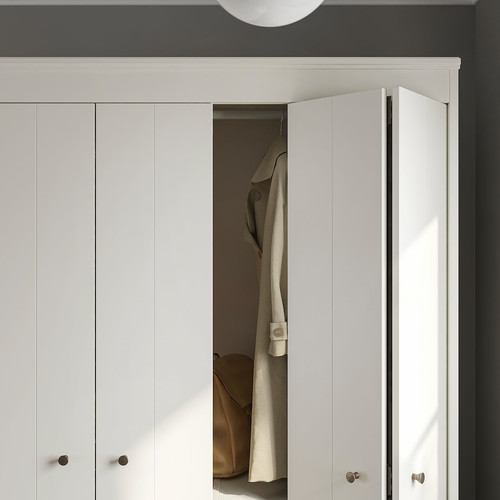 IDANÄS Wardrobe combination, white, 180x59x211 cm