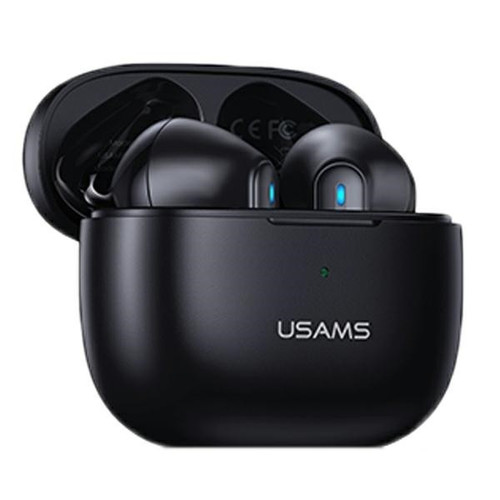 USAMS Headphones Earphones Bluetooth  TW S 5.2 NX10 Dual Mic, black